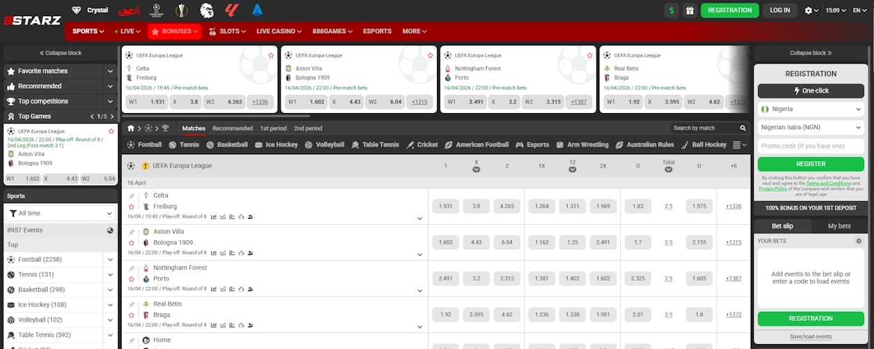 888starz sports betting Nigeria