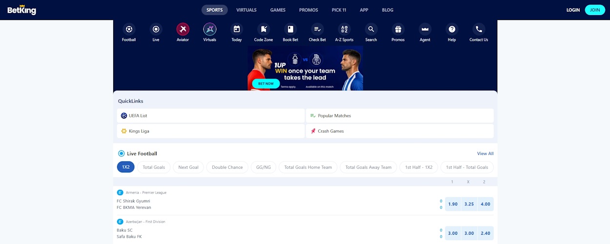 Betking sports betting Nigeria